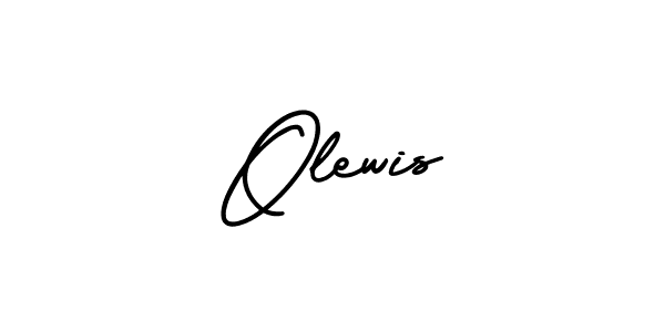 Design your own signature with our free online signature maker. With this signature software, you can create a handwritten (AmerikaSignatureDemo-Regular) signature for name Olewis. Olewis signature style 3 images and pictures png