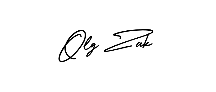 Best and Professional Signature Style for Olg Zak. AmerikaSignatureDemo-Regular Best Signature Style Collection. Olg Zak signature style 3 images and pictures png