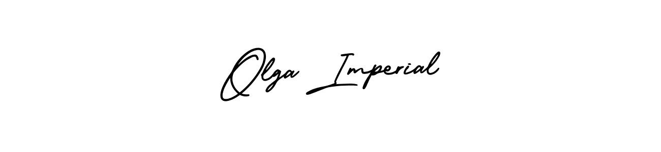 Create a beautiful signature design for name Olga Imperial. With this signature (AmerikaSignatureDemo-Regular) fonts, you can make a handwritten signature for free. Olga Imperial signature style 3 images and pictures png
