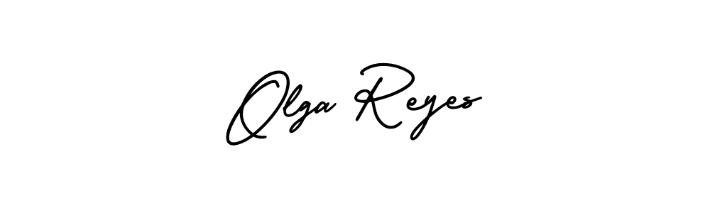 Design your own signature with our free online signature maker. With this signature software, you can create a handwritten (AmerikaSignatureDemo-Regular) signature for name Olga Reyes. Olga Reyes signature style 3 images and pictures png