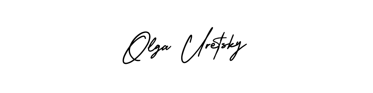 Make a short Olga Uretsky signature style. Manage your documents anywhere anytime using AmerikaSignatureDemo-Regular. Create and add eSignatures, submit forms, share and send files easily. Olga Uretsky signature style 3 images and pictures png