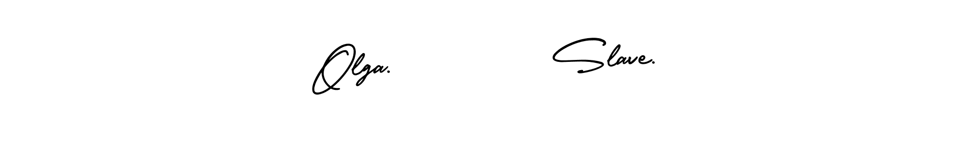 if you are searching for the best signature style for your name Olga.         Slave.. so please give up your signature search. here we have designed multiple signature styles  using AmerikaSignatureDemo-Regular. Olga.         Slave. signature style 3 images and pictures png