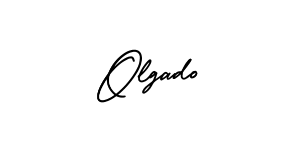 It looks lik you need a new signature style for name Olgado. Design unique handwritten (AmerikaSignatureDemo-Regular) signature with our free signature maker in just a few clicks. Olgado signature style 3 images and pictures png