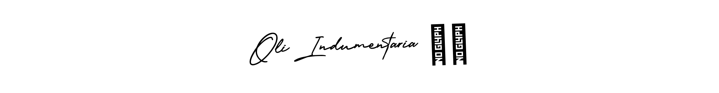 Make a beautiful signature design for name Oli Indumentaria ♥️. With this signature (AmerikaSignatureDemo-Regular) style, you can create a handwritten signature for free. Oli Indumentaria ♥️ signature style 3 images and pictures png