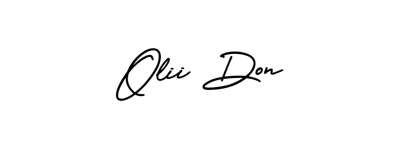 Also we have Olii Don name is the best signature style. Create professional handwritten signature collection using AmerikaSignatureDemo-Regular autograph style. Olii Don signature style 3 images and pictures png