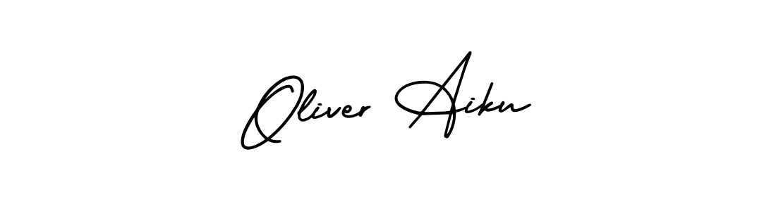 Make a beautiful signature design for name Oliver Aiku. With this signature (AmerikaSignatureDemo-Regular) style, you can create a handwritten signature for free. Oliver Aiku signature style 3 images and pictures png