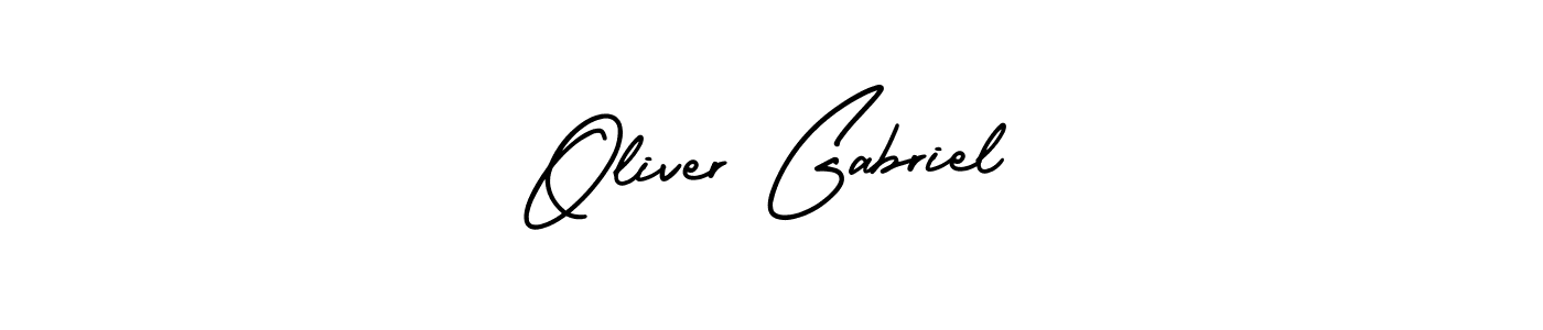 Use a signature maker to create a handwritten signature online. With this signature software, you can design (AmerikaSignatureDemo-Regular) your own signature for name Oliver Gabriel. Oliver Gabriel signature style 3 images and pictures png