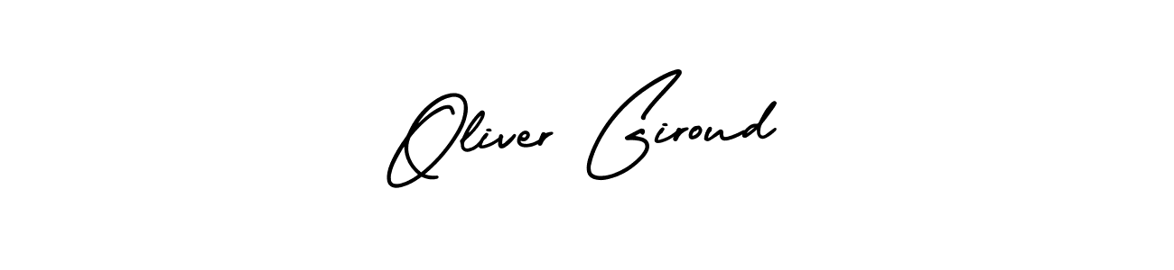 The best way (AmerikaSignatureDemo-Regular) to make a short signature is to pick only two or three words in your name. The name Oliver Giroud include a total of six letters. For converting this name. Oliver Giroud signature style 3 images and pictures png