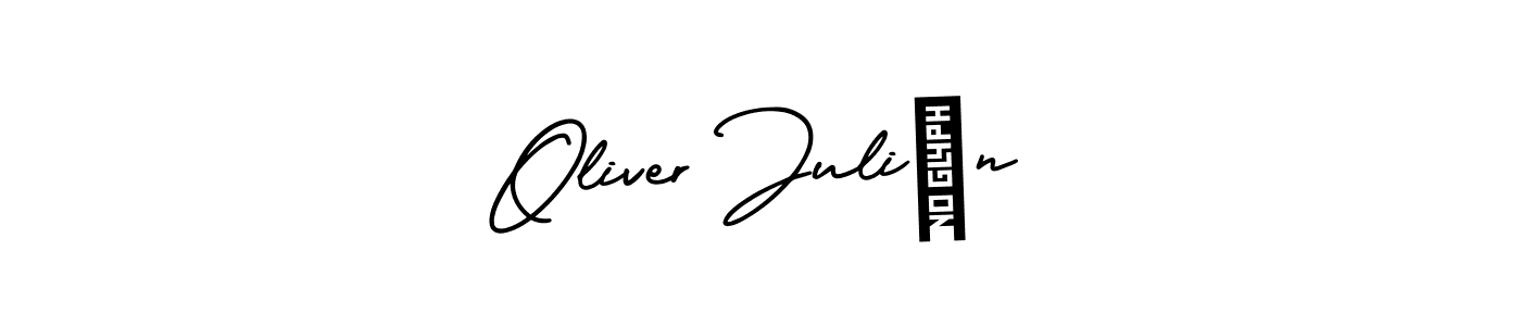 Design your own signature with our free online signature maker. With this signature software, you can create a handwritten (AmerikaSignatureDemo-Regular) signature for name Oliver Julián. Oliver Julián signature style 3 images and pictures png