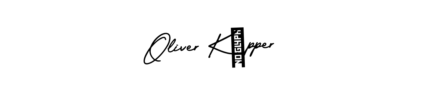 How to make Oliver Küpper name signature. Use AmerikaSignatureDemo-Regular style for creating short signs online. This is the latest handwritten sign. Oliver Küpper signature style 3 images and pictures png
