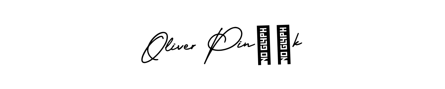 Best and Professional Signature Style for Oliver Pinčák. AmerikaSignatureDemo-Regular Best Signature Style Collection. Oliver Pinčák signature style 3 images and pictures png