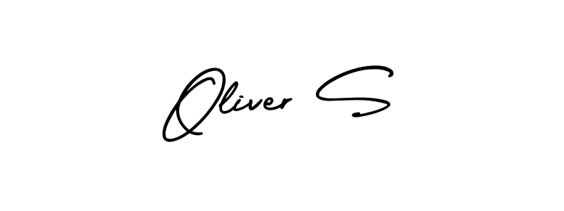 Use a signature maker to create a handwritten signature online. With this signature software, you can design (AmerikaSignatureDemo-Regular) your own signature for name Oliver S. Oliver S signature style 3 images and pictures png