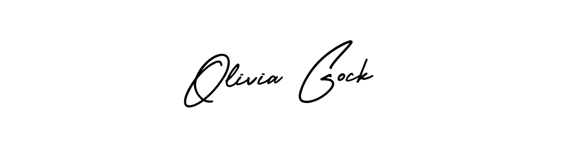 You should practise on your own different ways (AmerikaSignatureDemo-Regular) to write your name (Olivia Gock) in signature. don't let someone else do it for you. Olivia Gock signature style 3 images and pictures png