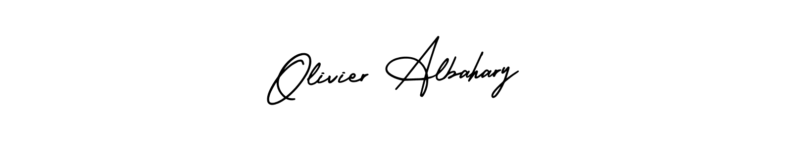 Use a signature maker to create a handwritten signature online. With this signature software, you can design (AmerikaSignatureDemo-Regular) your own signature for name Olivier Albahary. Olivier Albahary signature style 3 images and pictures png