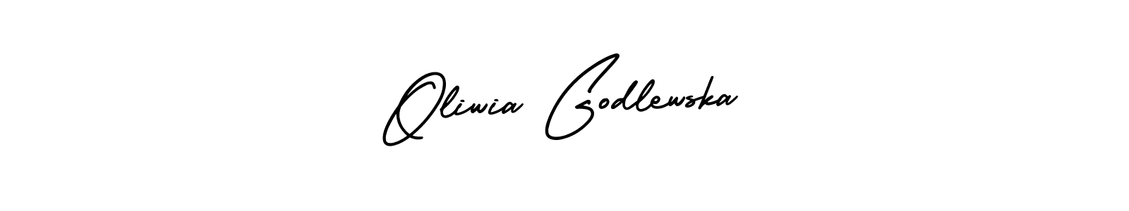 Create a beautiful signature design for name Oliwia Godlewska. With this signature (AmerikaSignatureDemo-Regular) fonts, you can make a handwritten signature for free. Oliwia Godlewska signature style 3 images and pictures png