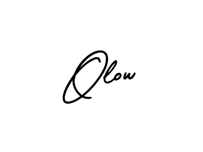 How to Draw Olow signature style? AmerikaSignatureDemo-Regular is a latest design signature styles for name Olow. Olow signature style 3 images and pictures png