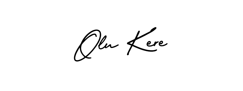 if you are searching for the best signature style for your name Olu Kere. so please give up your signature search. here we have designed multiple signature styles  using AmerikaSignatureDemo-Regular. Olu Kere signature style 3 images and pictures png