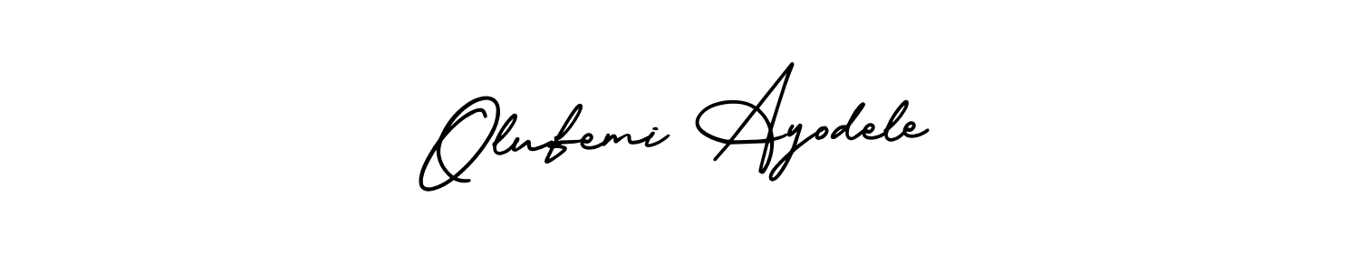 Create a beautiful signature design for name Olufemi Ayodele. With this signature (AmerikaSignatureDemo-Regular) fonts, you can make a handwritten signature for free. Olufemi Ayodele signature style 3 images and pictures png