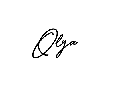 It looks lik you need a new signature style for name Olya. Design unique handwritten (AmerikaSignatureDemo-Regular) signature with our free signature maker in just a few clicks. Olya signature style 3 images and pictures png