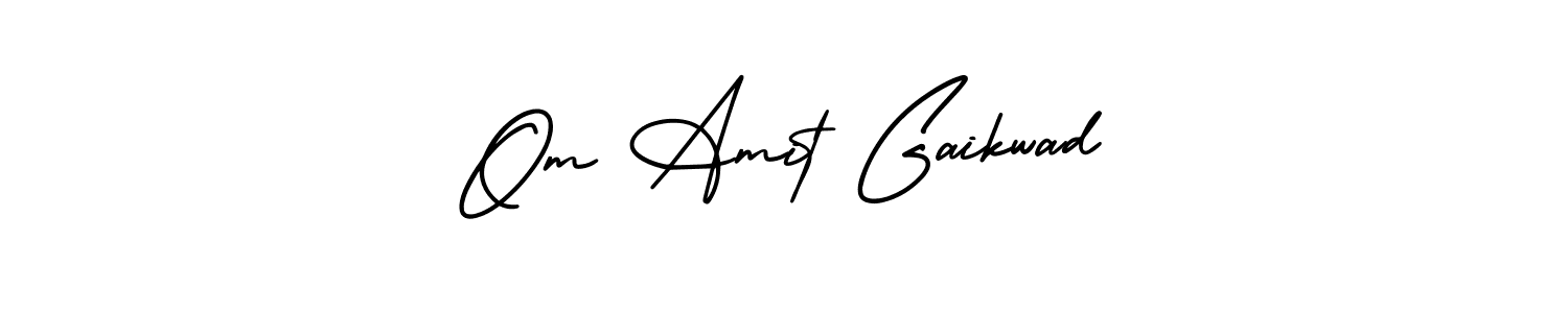 It looks lik you need a new signature style for name Om Amit Gaikwad. Design unique handwritten (AmerikaSignatureDemo-Regular) signature with our free signature maker in just a few clicks. Om Amit Gaikwad signature style 3 images and pictures png