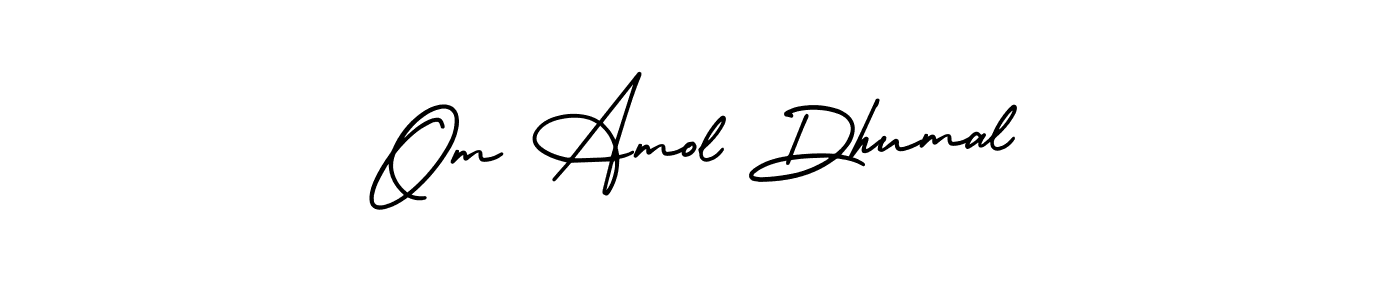 It looks lik you need a new signature style for name Om Amol Dhumal. Design unique handwritten (AmerikaSignatureDemo-Regular) signature with our free signature maker in just a few clicks. Om Amol Dhumal signature style 3 images and pictures png