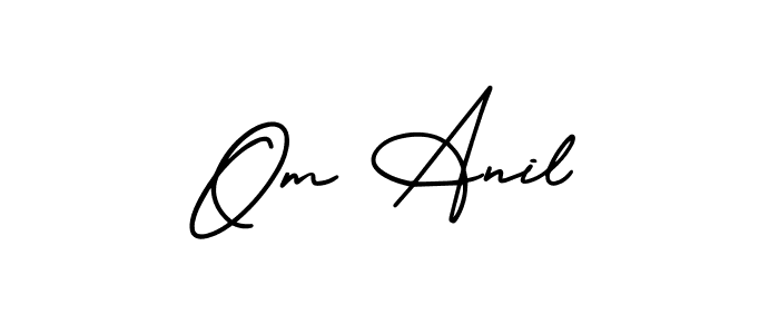 Design your own signature with our free online signature maker. With this signature software, you can create a handwritten (AmerikaSignatureDemo-Regular) signature for name Om Anil. Om Anil signature style 3 images and pictures png