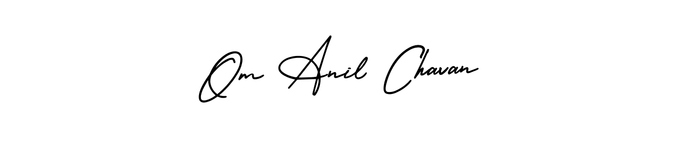 How to Draw Om Anil Chavan signature style? AmerikaSignatureDemo-Regular is a latest design signature styles for name Om Anil Chavan. Om Anil Chavan signature style 3 images and pictures png