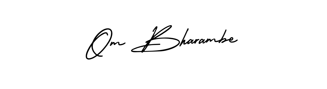 Check out images of Autograph of Om Bharambe name. Actor Om Bharambe Signature Style. AmerikaSignatureDemo-Regular is a professional sign style online. Om Bharambe signature style 3 images and pictures png