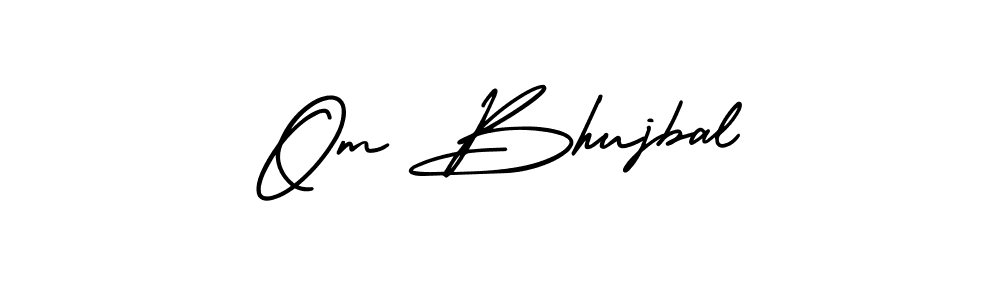 Design your own signature with our free online signature maker. With this signature software, you can create a handwritten (AmerikaSignatureDemo-Regular) signature for name Om Bhujbal. Om Bhujbal signature style 3 images and pictures png