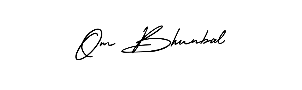 It looks lik you need a new signature style for name Om Bhunbal. Design unique handwritten (AmerikaSignatureDemo-Regular) signature with our free signature maker in just a few clicks. Om Bhunbal signature style 3 images and pictures png