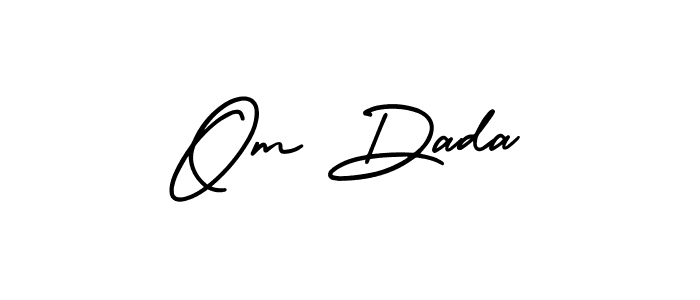 Here are the top 10 professional signature styles for the name Om Dada. These are the best autograph styles you can use for your name. Om Dada signature style 3 images and pictures png