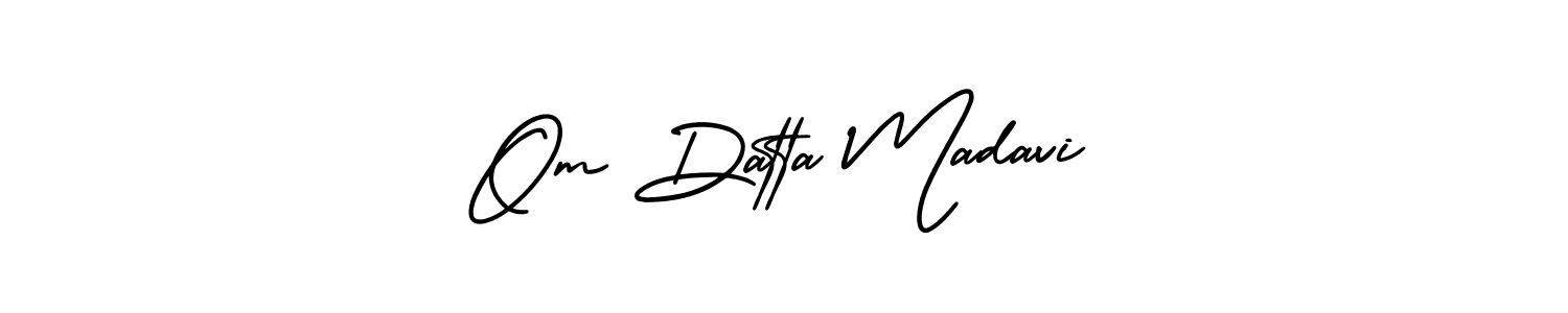 Also we have Om Datta Madavi name is the best signature style. Create professional handwritten signature collection using AmerikaSignatureDemo-Regular autograph style. Om Datta Madavi signature style 3 images and pictures png