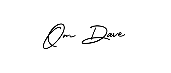 if you are searching for the best signature style for your name Om Dave. so please give up your signature search. here we have designed multiple signature styles  using AmerikaSignatureDemo-Regular. Om Dave signature style 3 images and pictures png