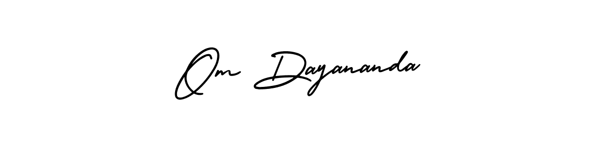 Similarly AmerikaSignatureDemo-Regular is the best handwritten signature design. Signature creator online .You can use it as an online autograph creator for name Om Dayananda. Om Dayananda signature style 3 images and pictures png