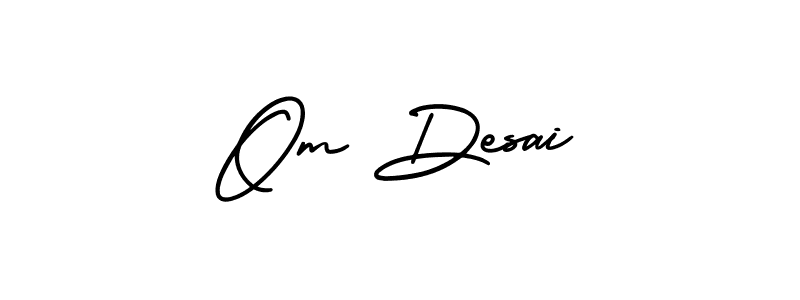 You can use this online signature creator to create a handwritten signature for the name Om Desai. This is the best online autograph maker. Om Desai signature style 3 images and pictures png