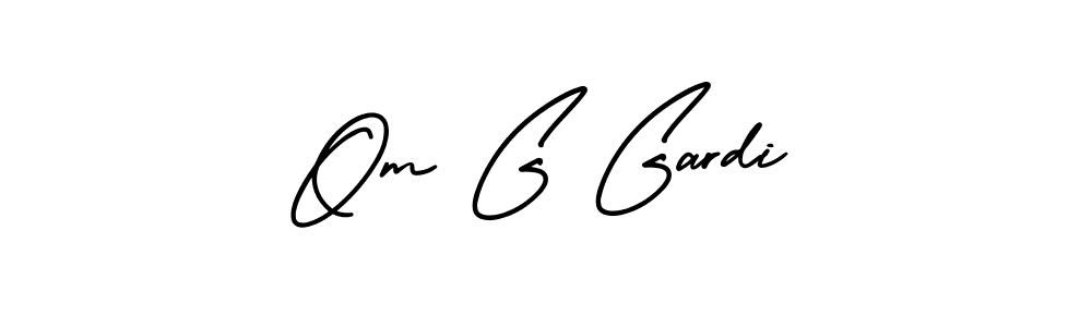 It looks lik you need a new signature style for name Om G Gardi. Design unique handwritten (AmerikaSignatureDemo-Regular) signature with our free signature maker in just a few clicks. Om G Gardi signature style 3 images and pictures png