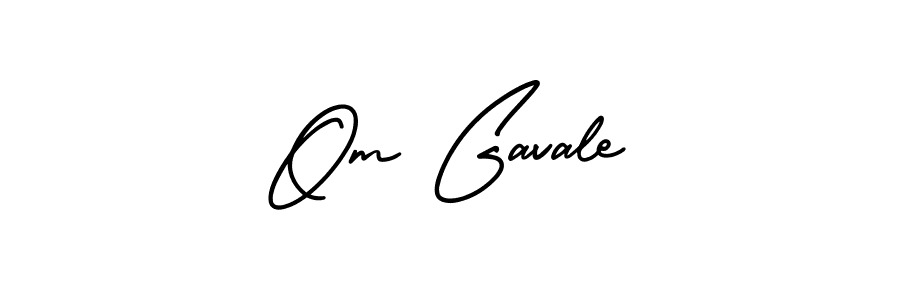 AmerikaSignatureDemo-Regular is a professional signature style that is perfect for those who want to add a touch of class to their signature. It is also a great choice for those who want to make their signature more unique. Get Om Gavale name to fancy signature for free. Om Gavale signature style 3 images and pictures png