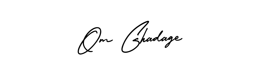 Design your own signature with our free online signature maker. With this signature software, you can create a handwritten (AmerikaSignatureDemo-Regular) signature for name Om Ghadage. Om Ghadage signature style 3 images and pictures png