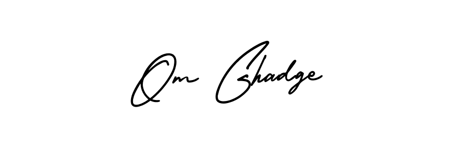 Create a beautiful signature design for name Om Ghadge. With this signature (AmerikaSignatureDemo-Regular) fonts, you can make a handwritten signature for free. Om Ghadge signature style 3 images and pictures png