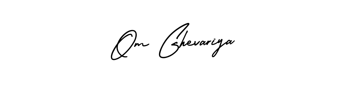 if you are searching for the best signature style for your name Om Ghevariya. so please give up your signature search. here we have designed multiple signature styles  using AmerikaSignatureDemo-Regular. Om Ghevariya signature style 3 images and pictures png