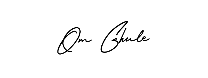 Make a beautiful signature design for name Om Ghule. With this signature (AmerikaSignatureDemo-Regular) style, you can create a handwritten signature for free. Om Ghule signature style 3 images and pictures png