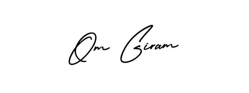 Check out images of Autograph of Om Giram name. Actor Om Giram Signature Style. AmerikaSignatureDemo-Regular is a professional sign style online. Om Giram signature style 3 images and pictures png