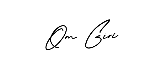 Best and Professional Signature Style for Om Giri. AmerikaSignatureDemo-Regular Best Signature Style Collection. Om Giri signature style 3 images and pictures png