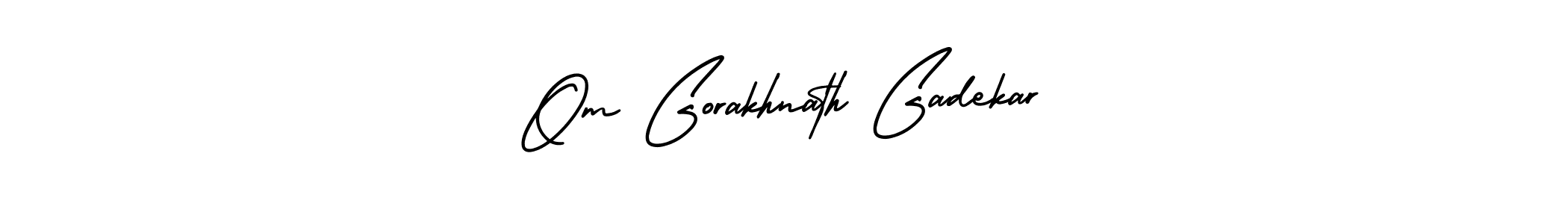 How to make Om Gorakhnath Gadekar name signature. Use AmerikaSignatureDemo-Regular style for creating short signs online. This is the latest handwritten sign. Om Gorakhnath Gadekar signature style 3 images and pictures png
