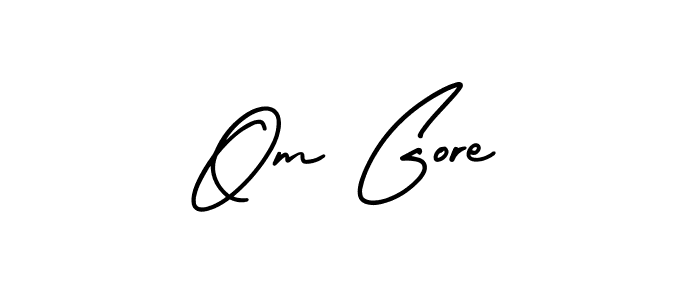 Best and Professional Signature Style for Om Gore. AmerikaSignatureDemo-Regular Best Signature Style Collection. Om Gore signature style 3 images and pictures png