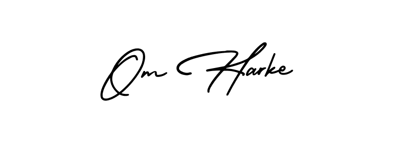 Best and Professional Signature Style for Om Harke. AmerikaSignatureDemo-Regular Best Signature Style Collection. Om Harke signature style 3 images and pictures png