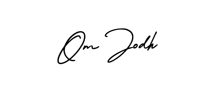 How to make Om Jodh signature? AmerikaSignatureDemo-Regular is a professional autograph style. Create handwritten signature for Om Jodh name. Om Jodh signature style 3 images and pictures png