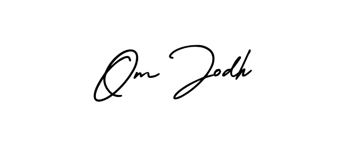 How to make Om Jodh signature? AmerikaSignatureDemo-Regular is a professional autograph style. Create handwritten signature for Om Jodh name. Om Jodh signature style 3 images and pictures png