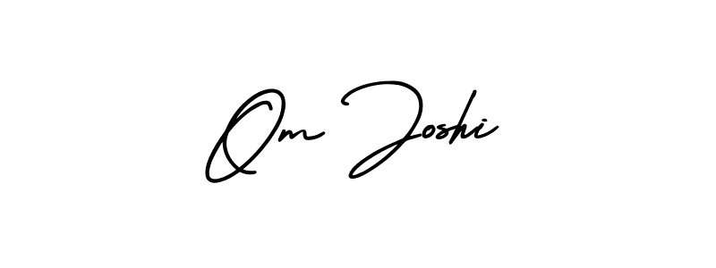 How to make Om Joshi signature? AmerikaSignatureDemo-Regular is a professional autograph style. Create handwritten signature for Om Joshi name. Om Joshi signature style 3 images and pictures png