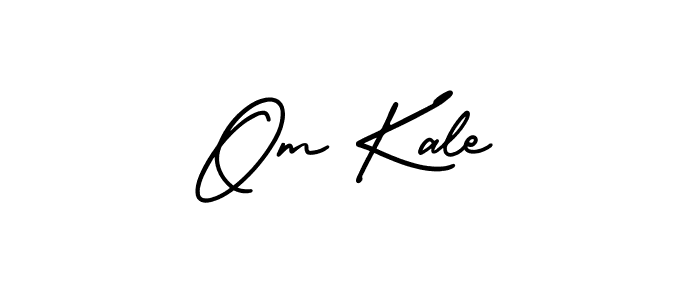 Om Kale stylish signature style. Best Handwritten Sign (AmerikaSignatureDemo-Regular) for my name. Handwritten Signature Collection Ideas for my name Om Kale. Om Kale signature style 3 images and pictures png